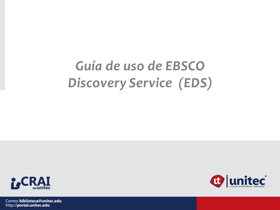 Discovery Service (EDS)