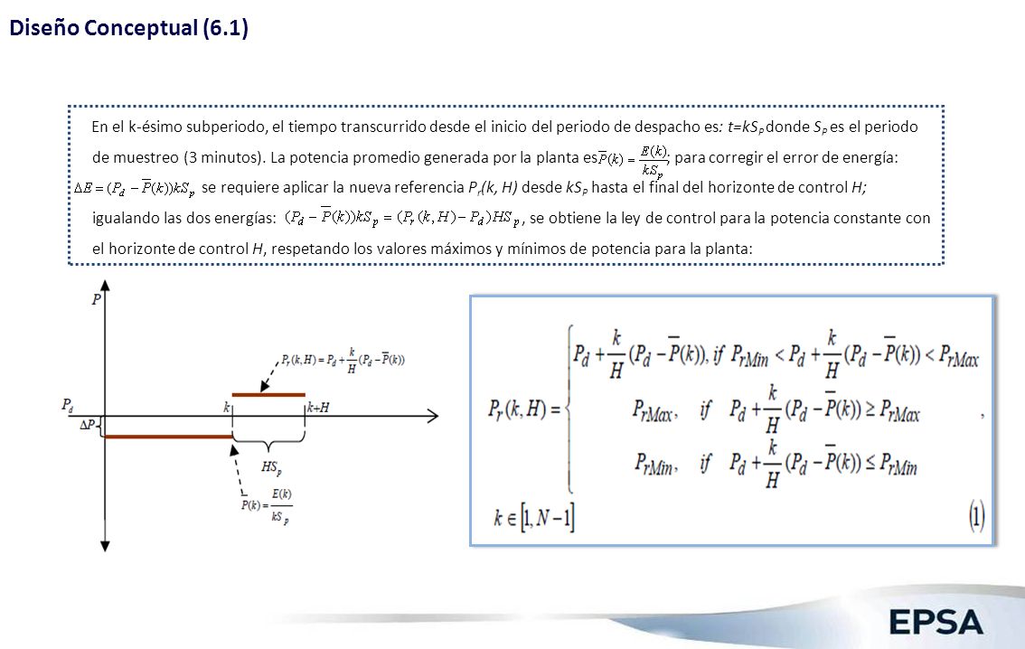 Diseño Conceptual (6.2) Corrección real de energía en la planta