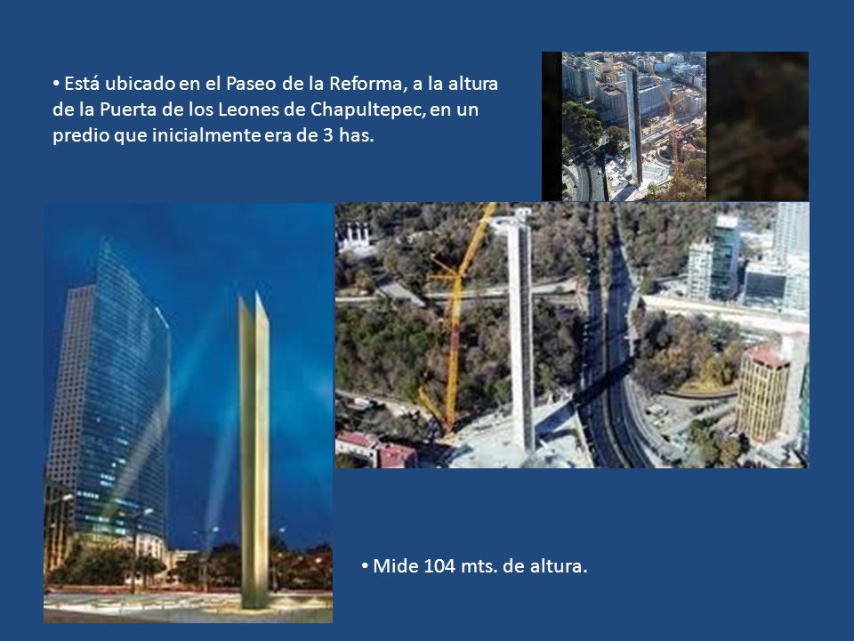 Está ubicado en el Paseo de la Reforma, a la altura de la Puerta de los Leones de Chapultepec, en un predio que inicialmente era de 3 has.