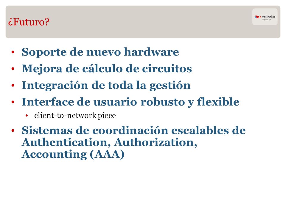 Soporte de nuevo hardware Mejora de cálculo de circuitos