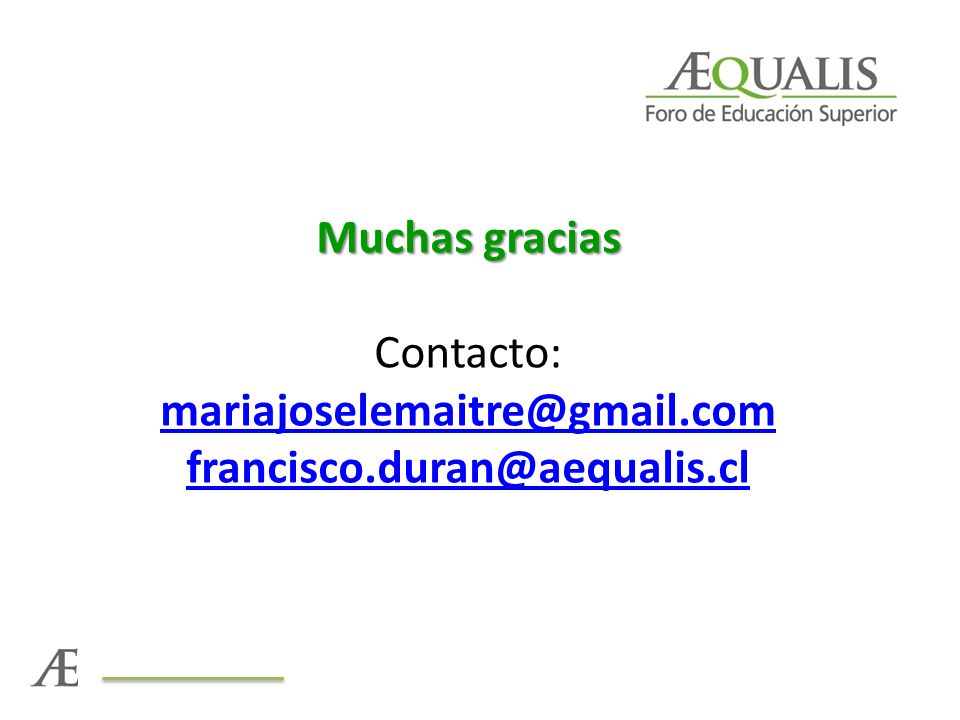 Muchas gracias Contacto: