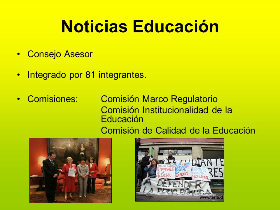 Noticias Educación Consejo Asesor Integrado por 81 integrantes.
