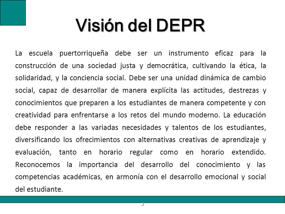 Visión del DEPR