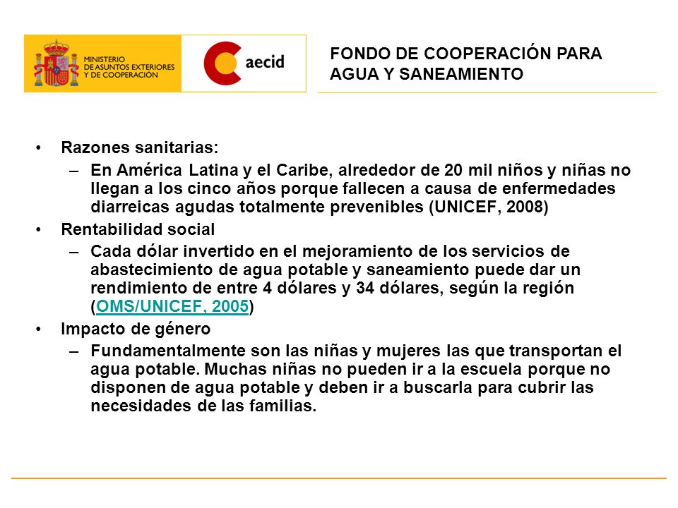 FONDO DE COOPERACIÓN PARA AGUA Y SANEAMIENTO