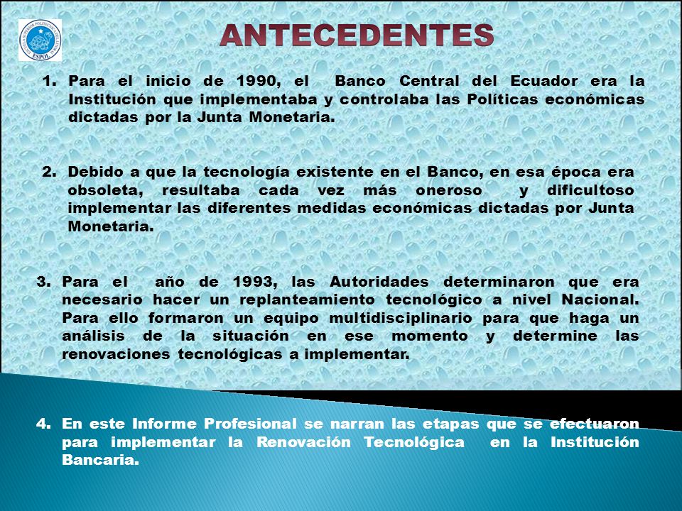 ANTECEDENTES