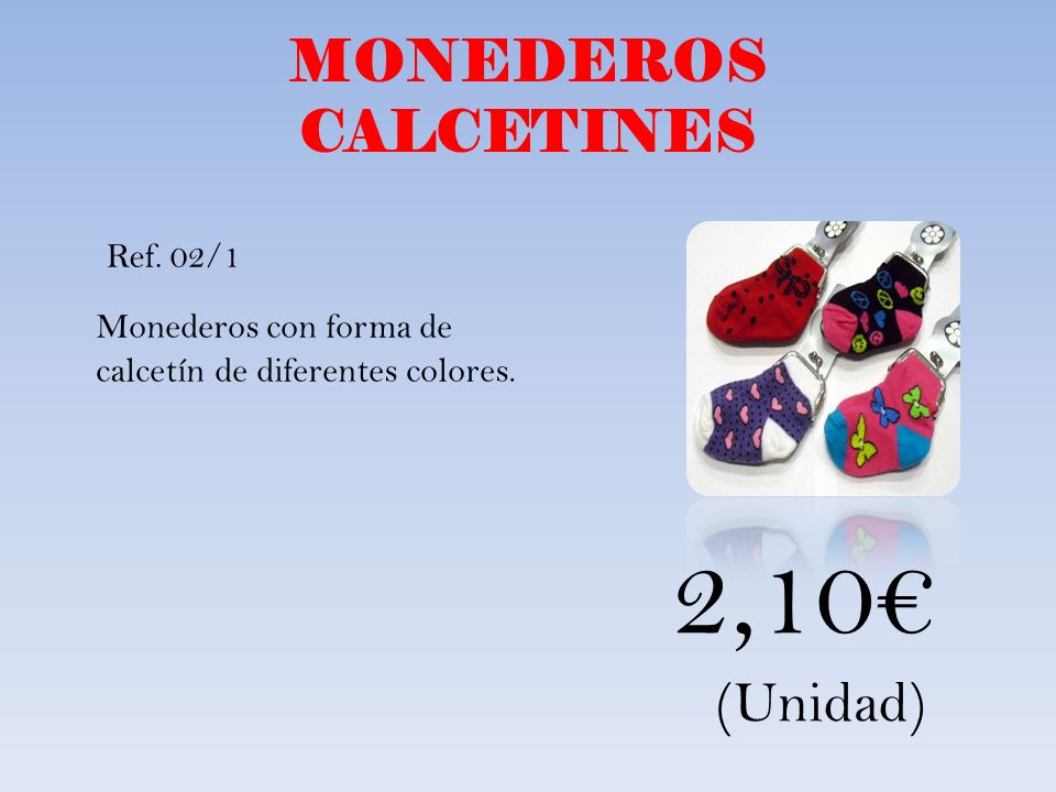 2,10€ MONEDEROS CALCETINES (Unidad)