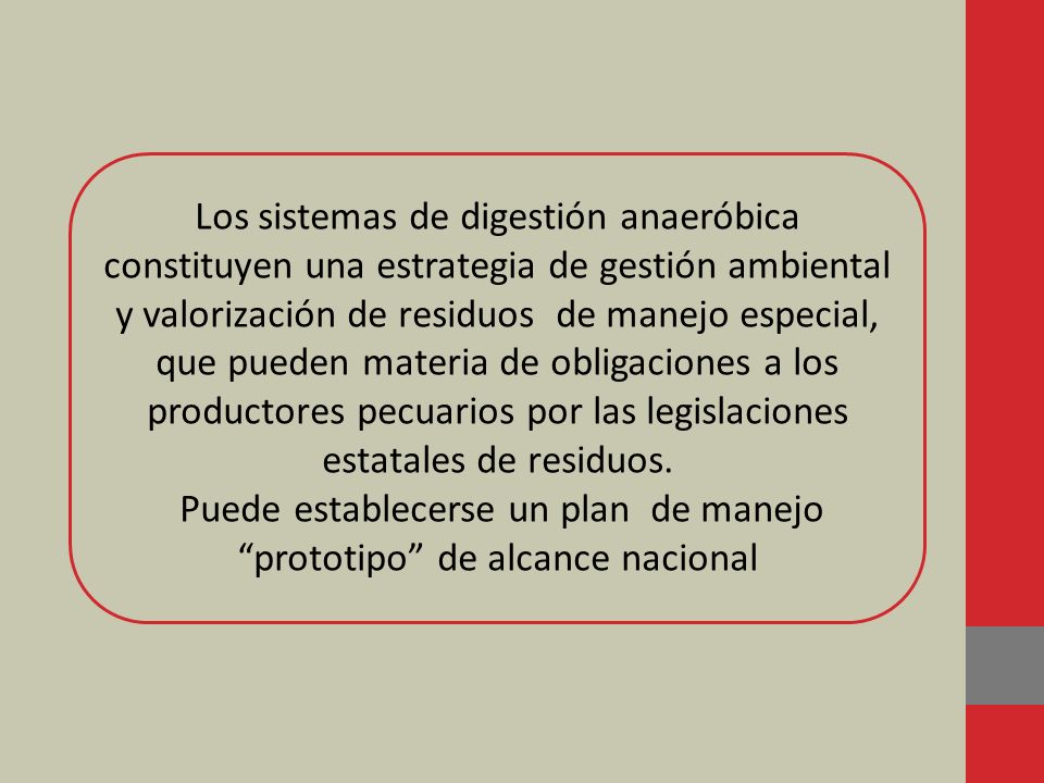 Puede establecerse un plan de manejo prototipo de alcance nacional