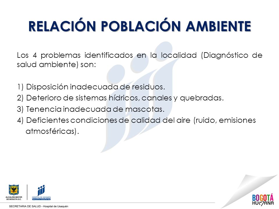 RELACIÓN POBLACIÓN AMBIENTE