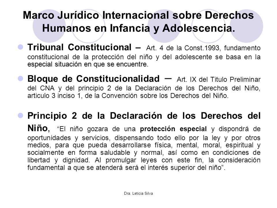 Marco Jurídico Internacional sobre Derechos Humanos en Infancia y Adolescencia.