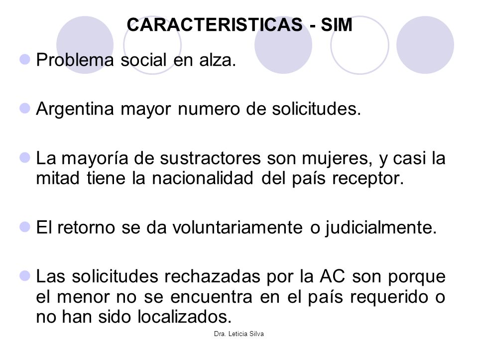 Problema social en alza. Argentina mayor numero de solicitudes.