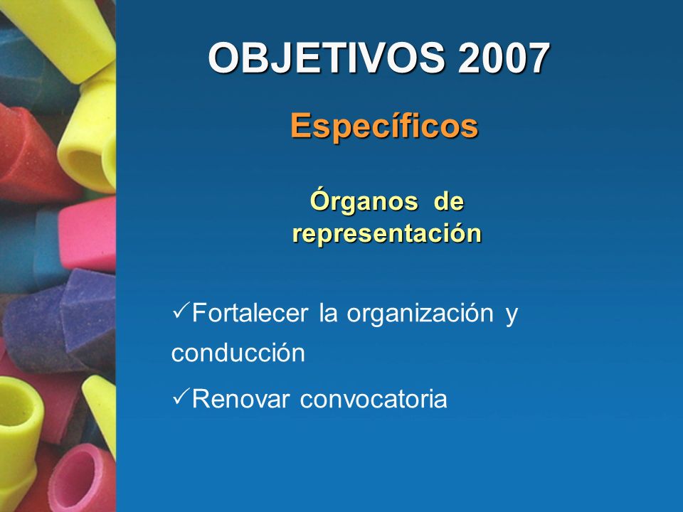 Fortalecer la organización y conducción Renovar convocatoria