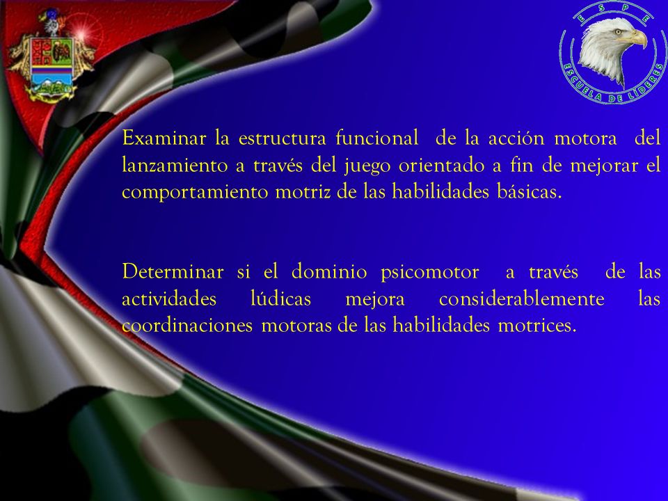 Examinar la estructura funcional de la acción motora del lanzamiento a través del juego orientado a fin de mejorar el comportamiento motriz de las habilidades básicas.