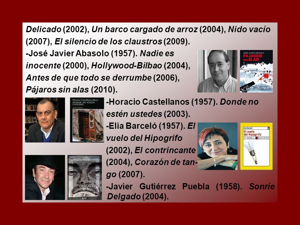 Delicado (2002), Un barco cargado de arroz (2004), Nido vacío