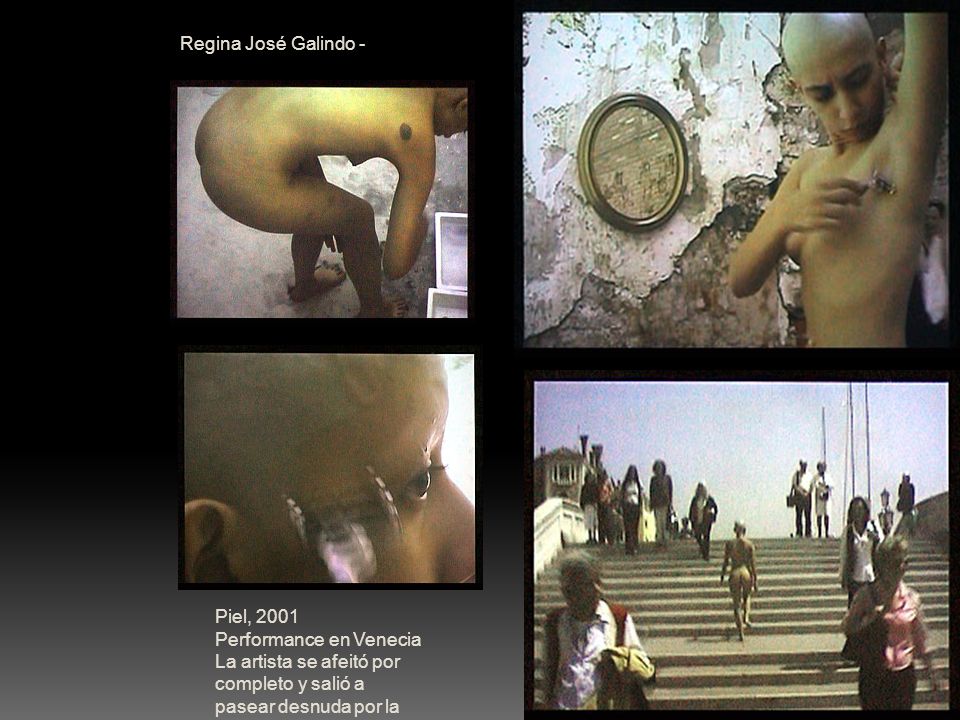 Regina José Galindo - Piel, 2001 Performance en Venecia.