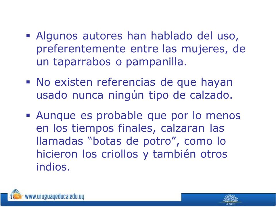 Algunos autores han hablado del uso, preferentemente entre las mujeres, de un taparrabos o pampanilla.