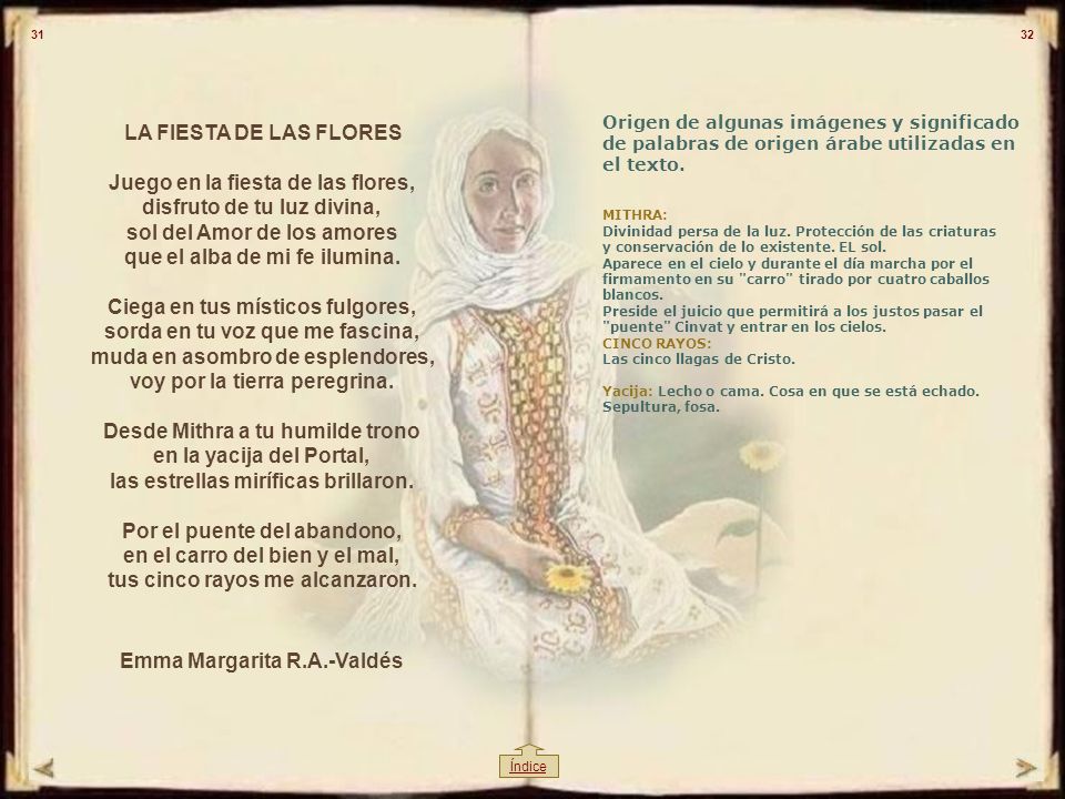 Origen de algunas imágenes y significado de palabras de origen árabe utilizadas en el texto.