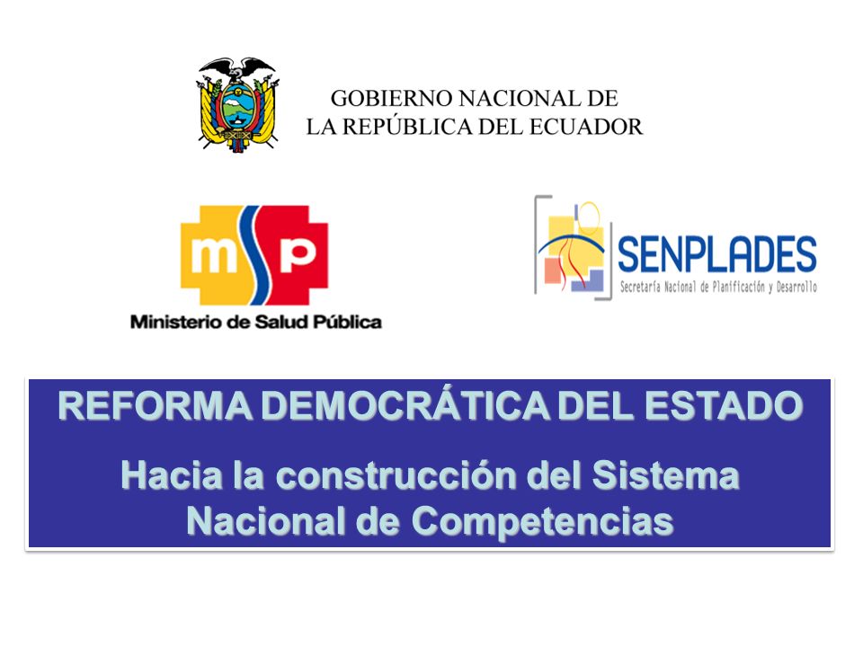 REFORMA DEMOCRÁTICA DEL ESTADO