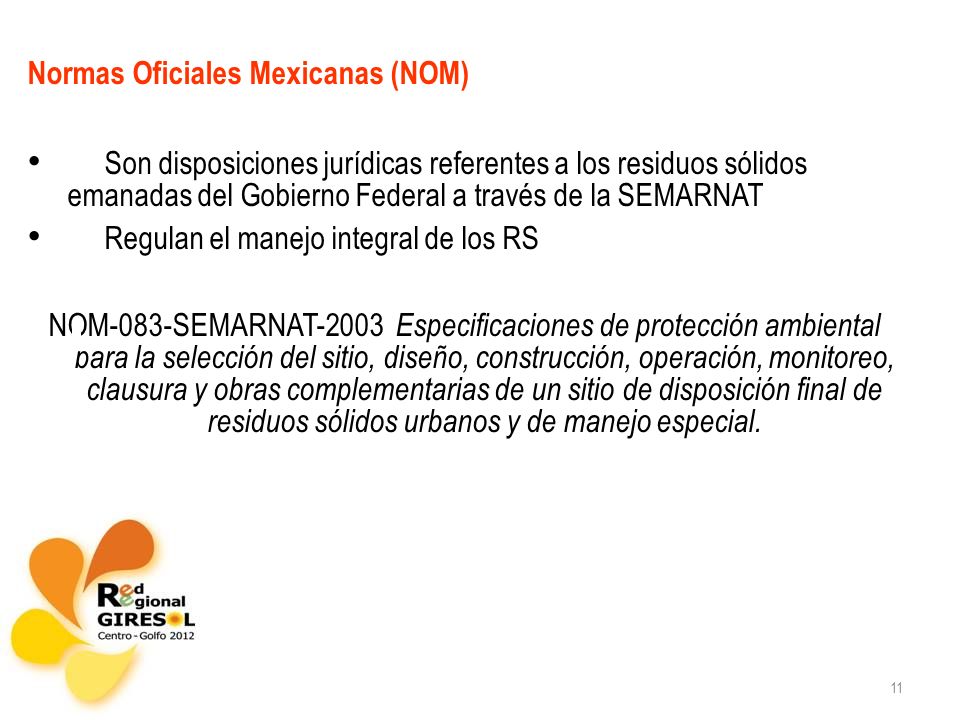 Normas Oficiales Mexicanas (NOM)