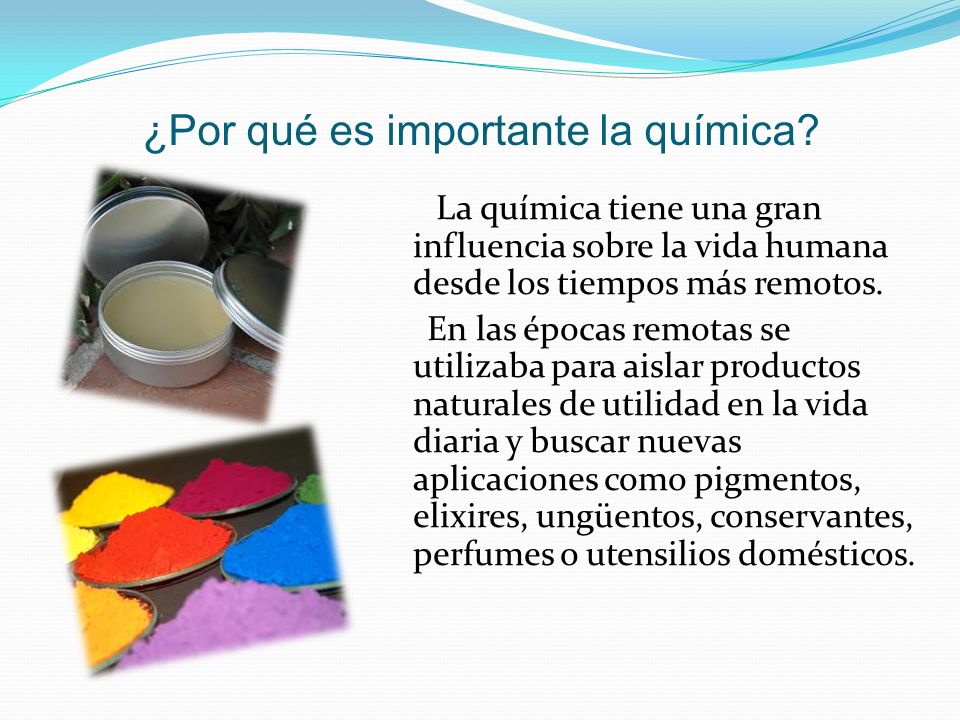 ¿Por qué es importante la química