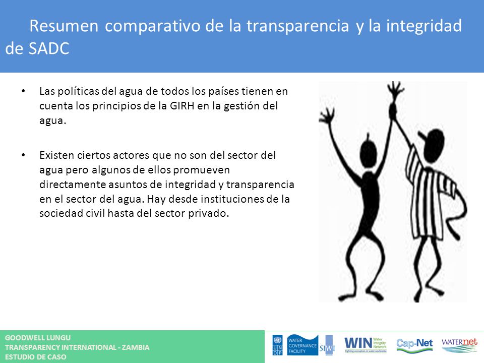 Resumen comparativo de la transparencia y la integridad de SADC
