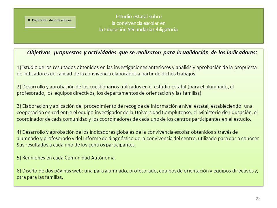 Estudio estatal sobre la convivencia escolar en la Educación Secundaria Obligatoria