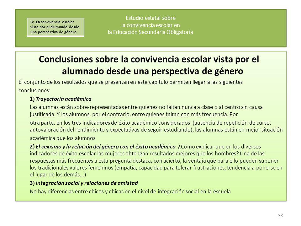 Estudio estatal sobre la convivencia escolar en la Educación Secundaria Obligatoria