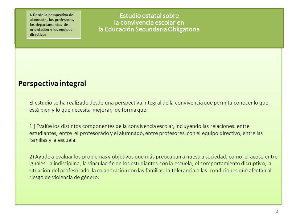 Estudio estatal sobre la convivencia escolar en la Educación Secundaria Obligatoria
