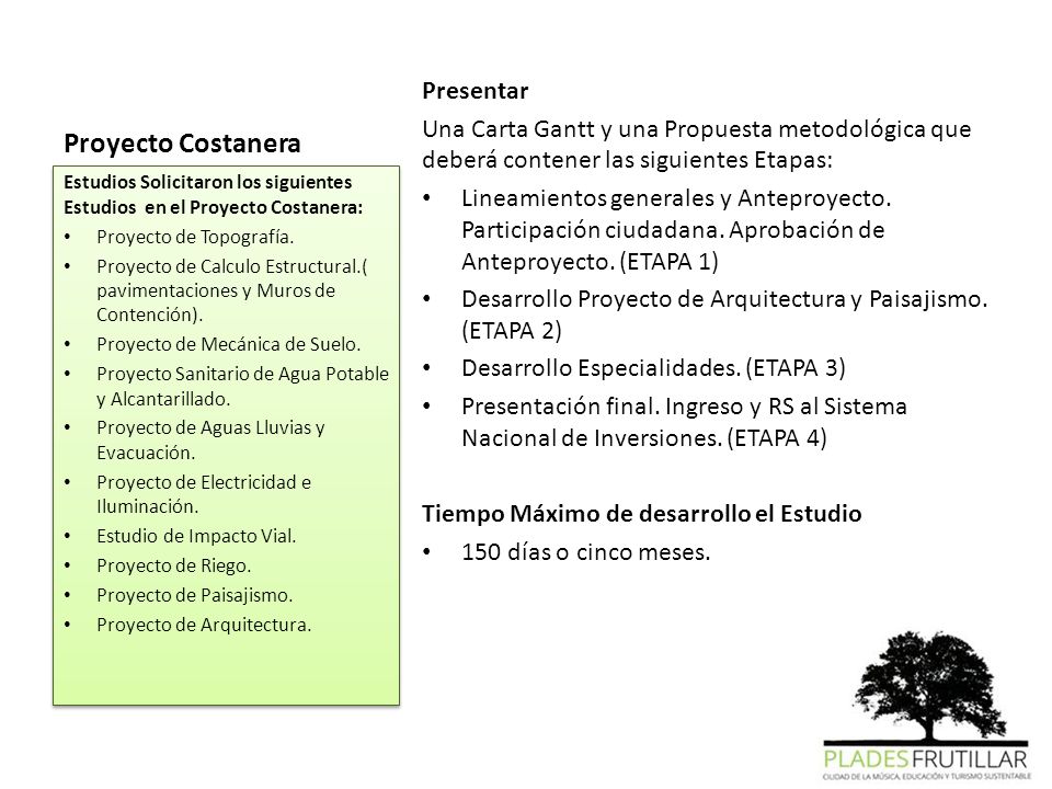 Proyecto Costanera Presentar