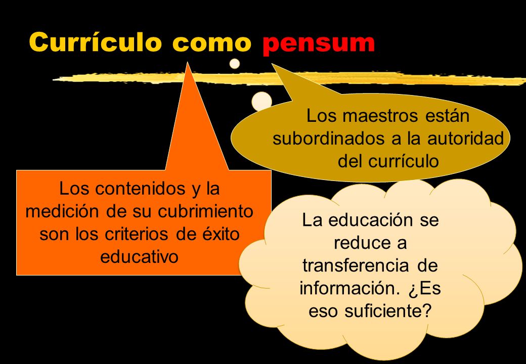 Los maestros están subordinados a la autoridad del currículo