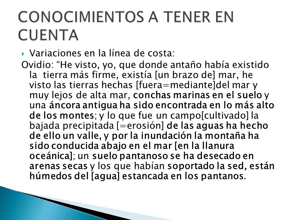 CONOCIMIENTOS A TENER EN CUENTA