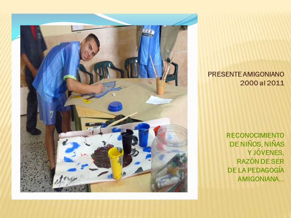 PRESENTE AMIGONIANO 2000 al RECONOCIMIENTO. DE NIÑOS, NIÑAS. Y JÓVENES, RAZÓN DE SER. DE LA PEDAGOGÍA.