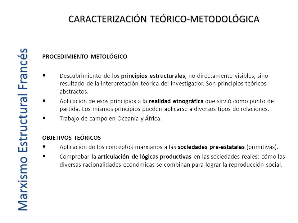 CARACTERIZACIÓN TEÓRICO-METODOLÓGICA