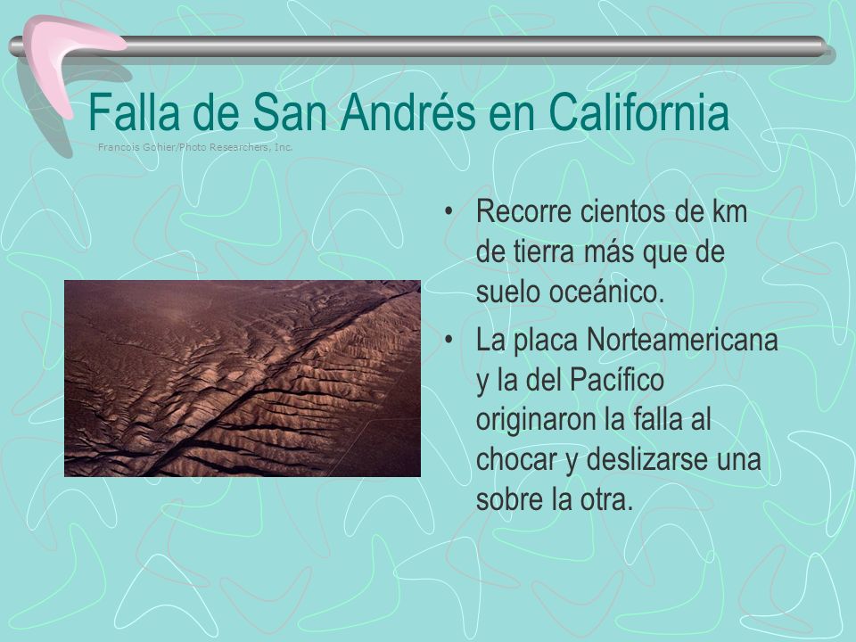Falla de San Andrés en California