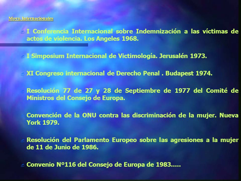 I Simposium Internacional de Victimología. Jerusalén