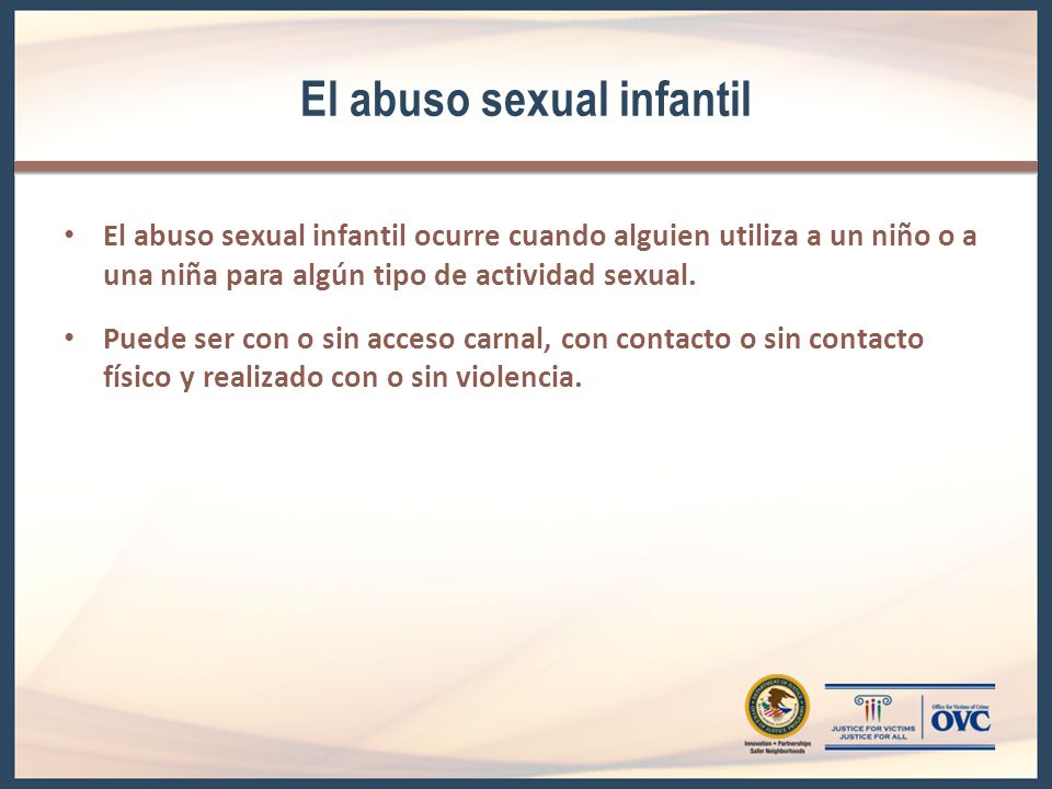 El abuso sexual infantil