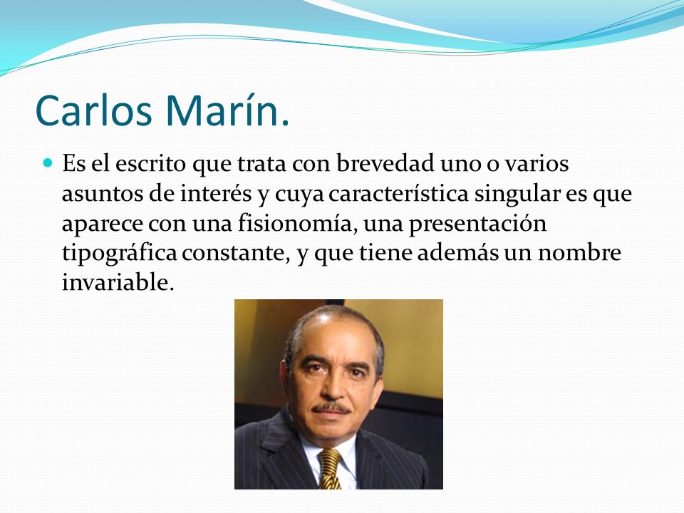 Carlos Marín.