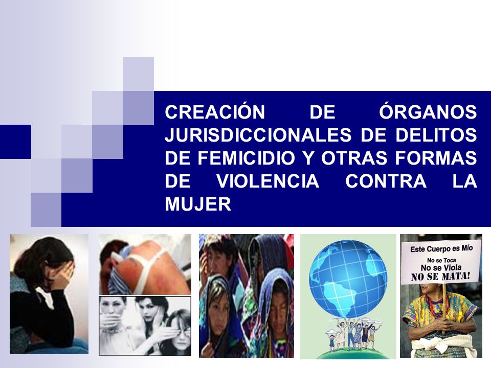 CREACIÓN DE ÓRGANOS JURISDICCIONALES DE DELITOS DE FEMICIDIO Y OTRAS FORMAS DE VIOLENCIA CONTRA LA MUJER