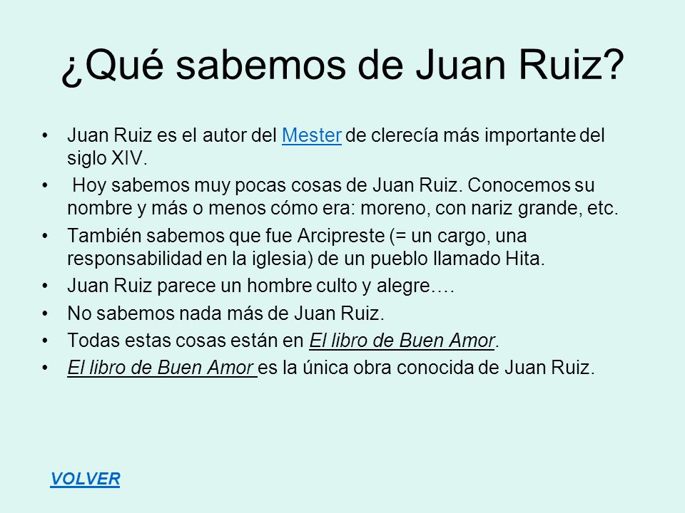 ¿Qué sabemos de Juan Ruiz