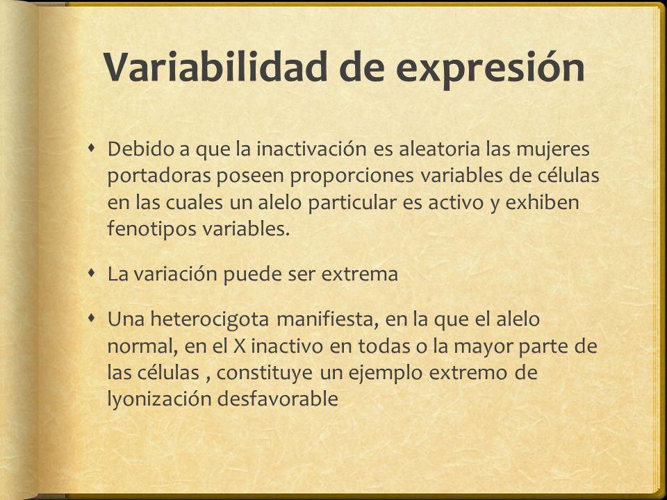 Variabilidad de expresión
