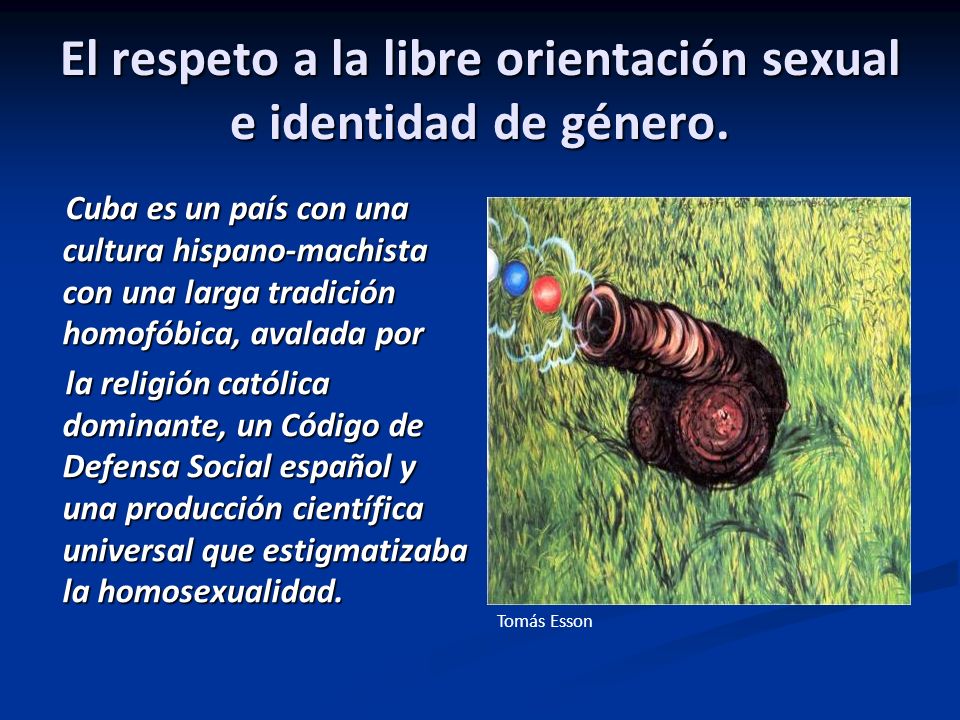 El respeto a la libre orientación sexual e identidad de género.