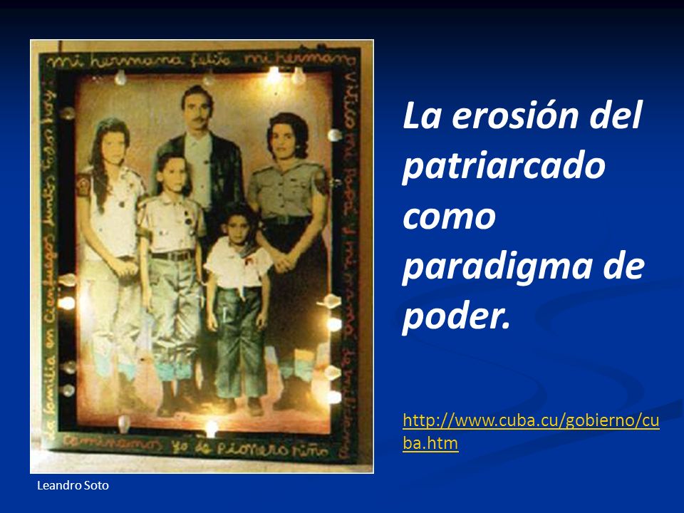 La erosión del patriarcado como paradigma de poder.