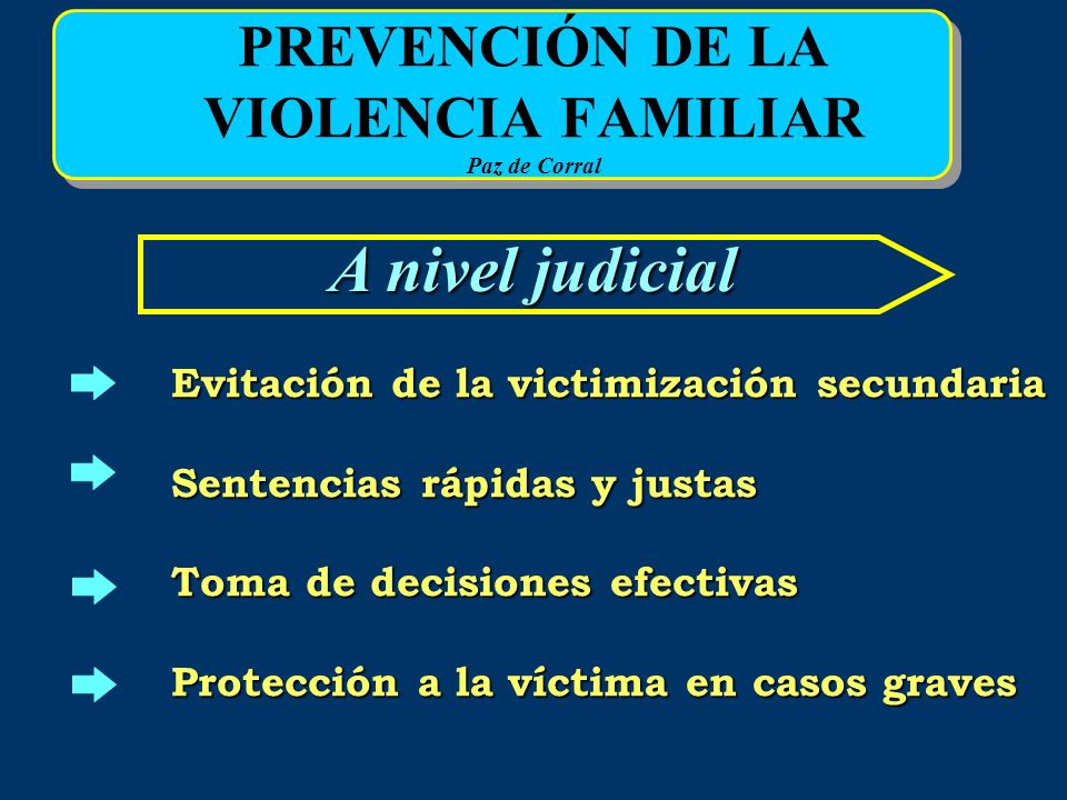 PREVENCIÓN DE LA VIOLENCIA FAMILIAR Paz de Corral