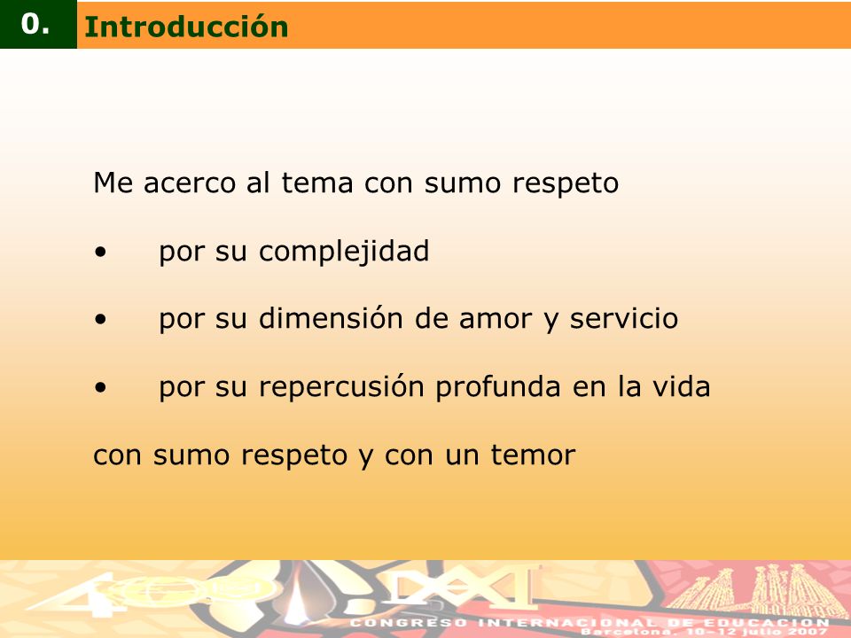 Me acerco al tema con sumo respeto por su complejidad