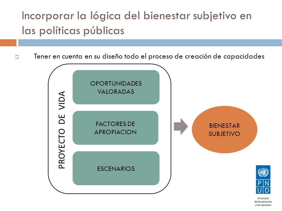 Incorporar la lógica del bienestar subjetivo en las políticas públicas