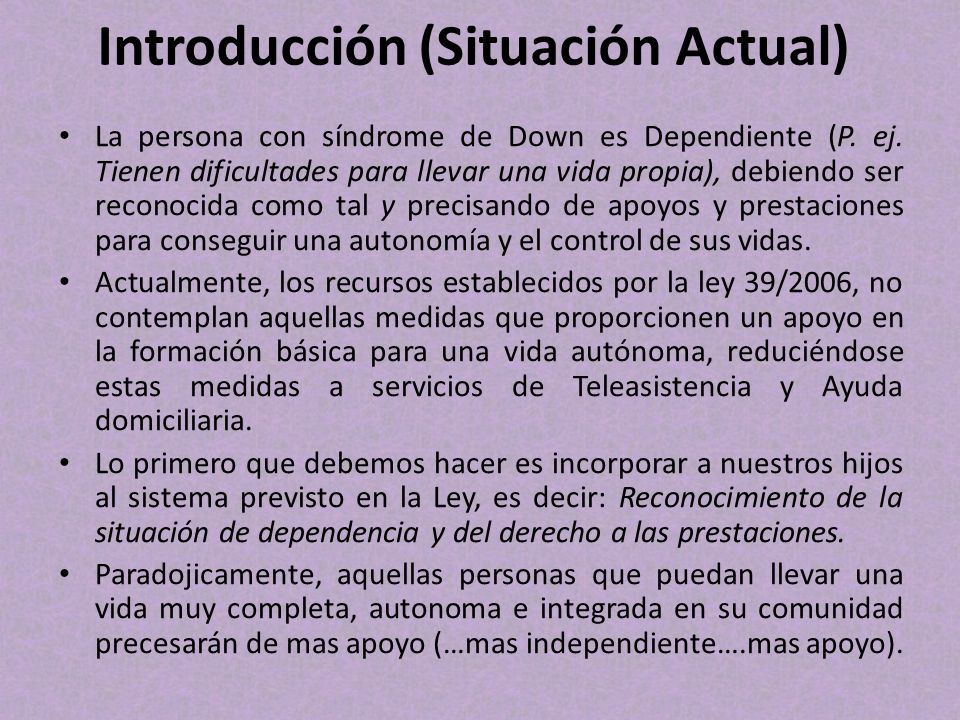 Introducción (Situación Actual)