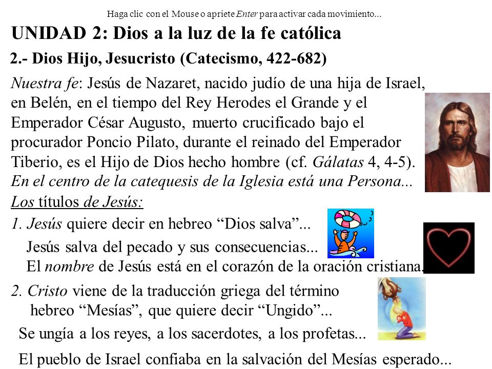 Haga clic con el Mouse o apriete Enter para activar cada movimiento...