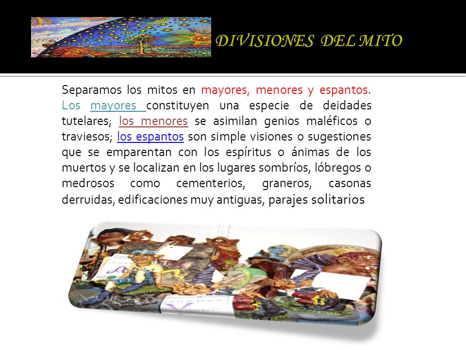 DIVISIONES DEL MITO