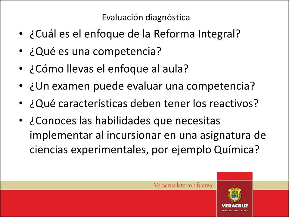 Evaluación diagnóstica