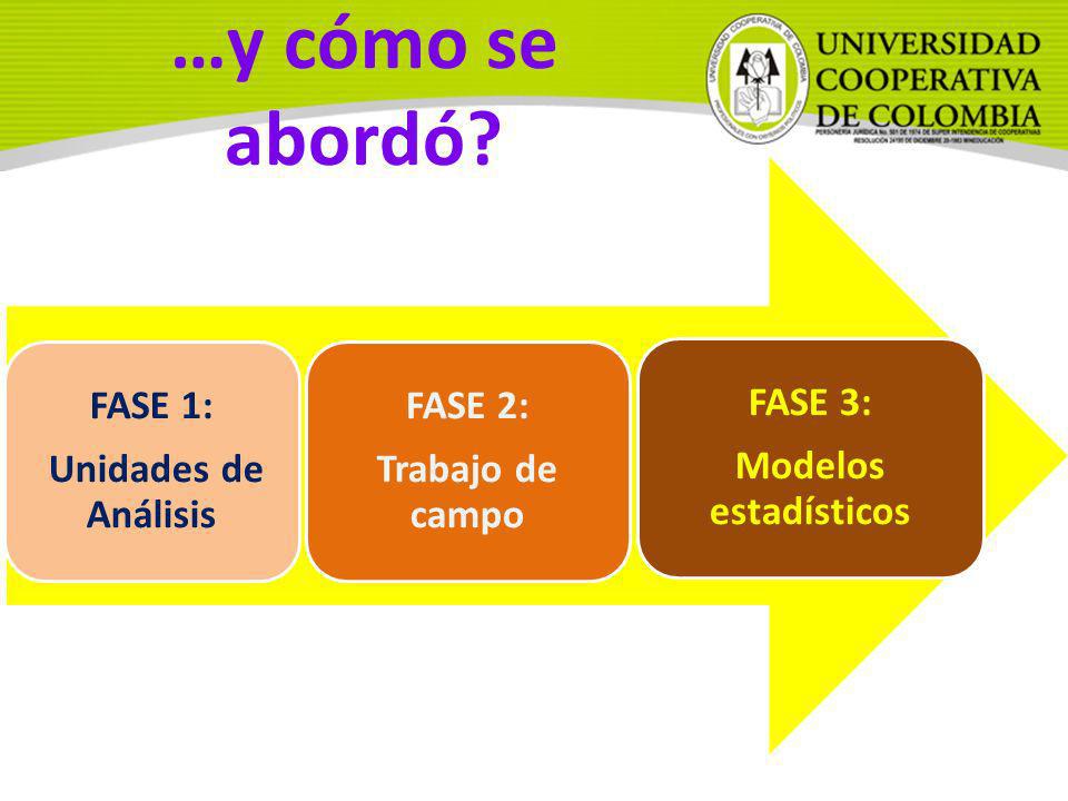 …y cómo se abordó FASE 1: Unidades de Análisis FASE 2: