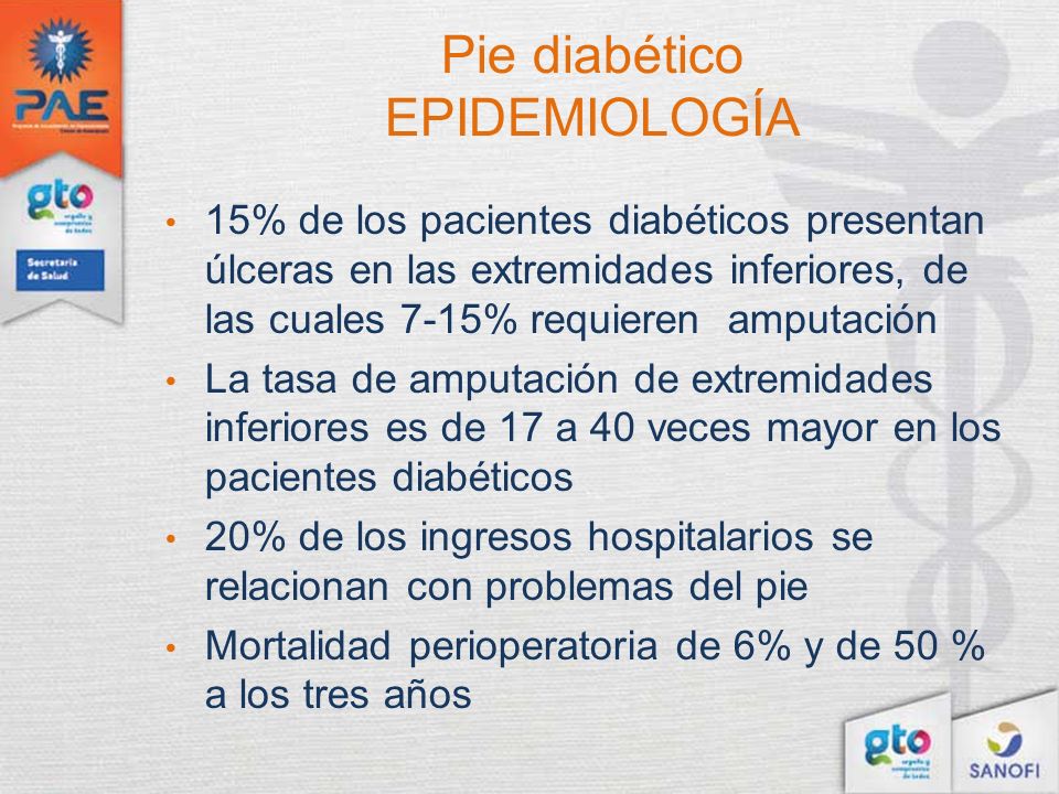 Pie diabético EPIDEMIOLOGÍA